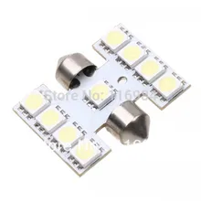 2 шт. x 31 мм белый 5050 9SMD светодиодный салона Купол с фестонами