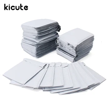 

Kicute 10/30/50pcs Multifunctional White Poly Bubble Mailers PE Plastic Padded Envelope Shipping Bags Mailing Bags 180x235mm