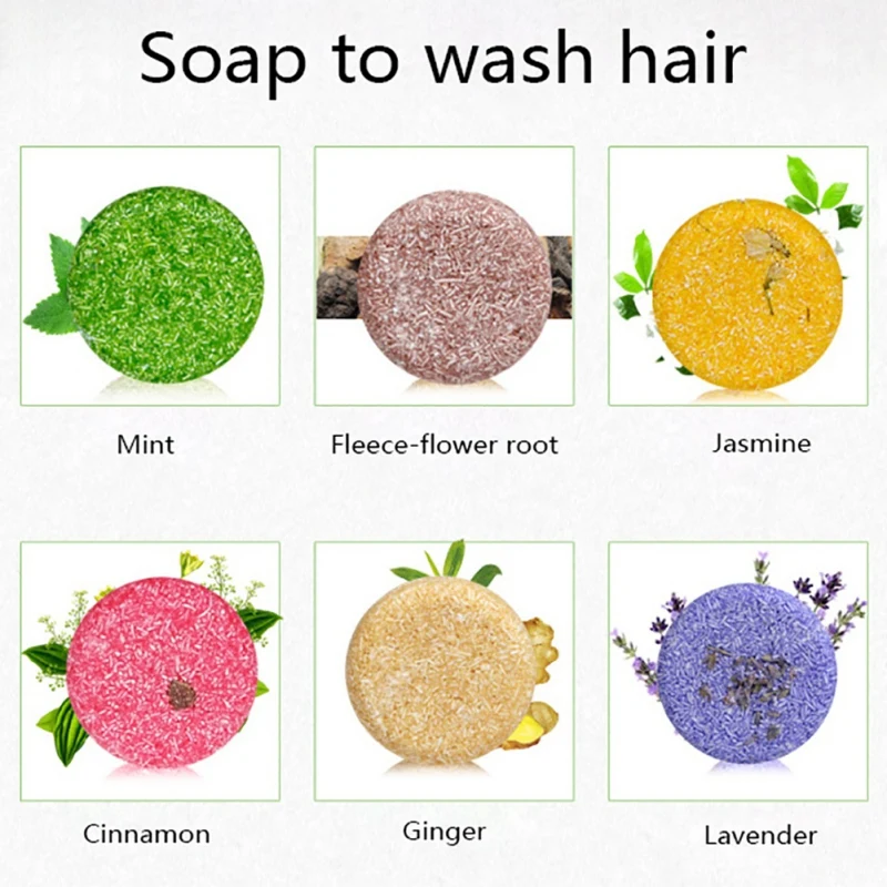 6 шт набор чистый завод шампунь для волос ручной работы волосы шампунь мыло для сухих уход для поврежденных волос мягкий, не раздражает кожу шампунь
