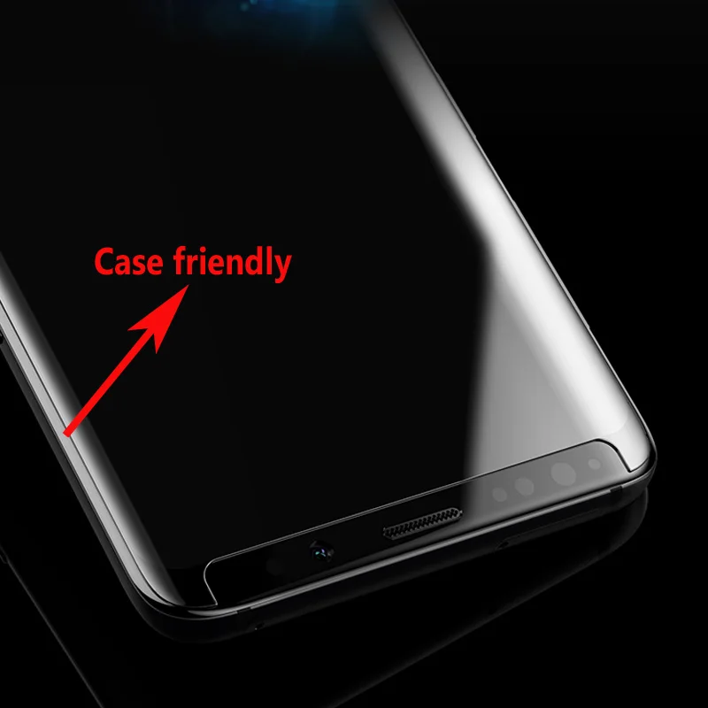 Цена Жидкий УФ Клей закаленное стекло протектор экрана для samsung Galaxy S9 S10 Plus Note 9 Note 10 2 шт стекло + 2 шт Клей + 1 большой светильник