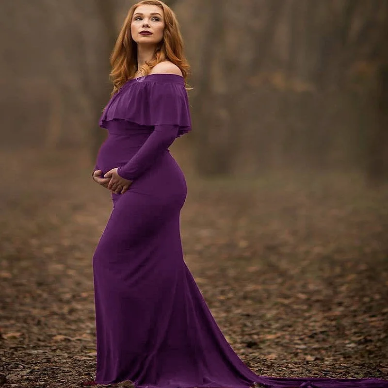 

Maternity dresses pregnancy dress evening party clothing materntiy dresses for photo shoot Maternity's photography clothing 1119