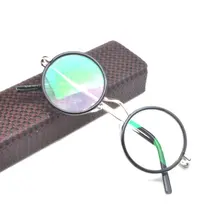 MINCL/ дизайн, круглая для мужчин и женщин очки для чтения бренд ретро металлические оптические очки для чтения с коробкой NX