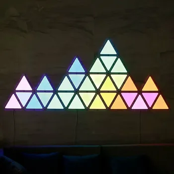 

1 set Addressable programmable 5V SK6812 WS2812B Panel Acousto-optic Synchronized Control Full color magic triangular LED Module