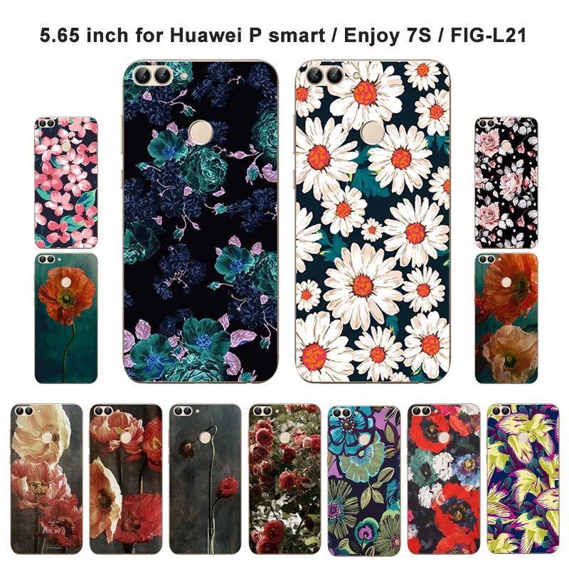 Чехол для смартфона Huawei P с фантазийной росписью 5 65 &quotдля Enjoy 7S Мягкий