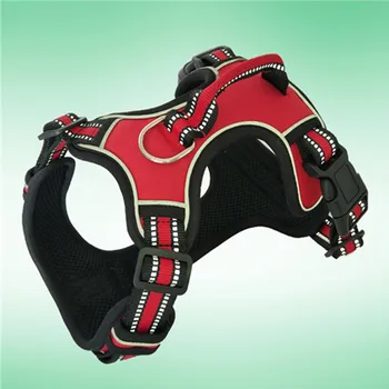 

Dog Harness No Pull Reflective Vest Harness with Sturdy Handle High Visibility Adjustable Straps Easy Control Soft Padded