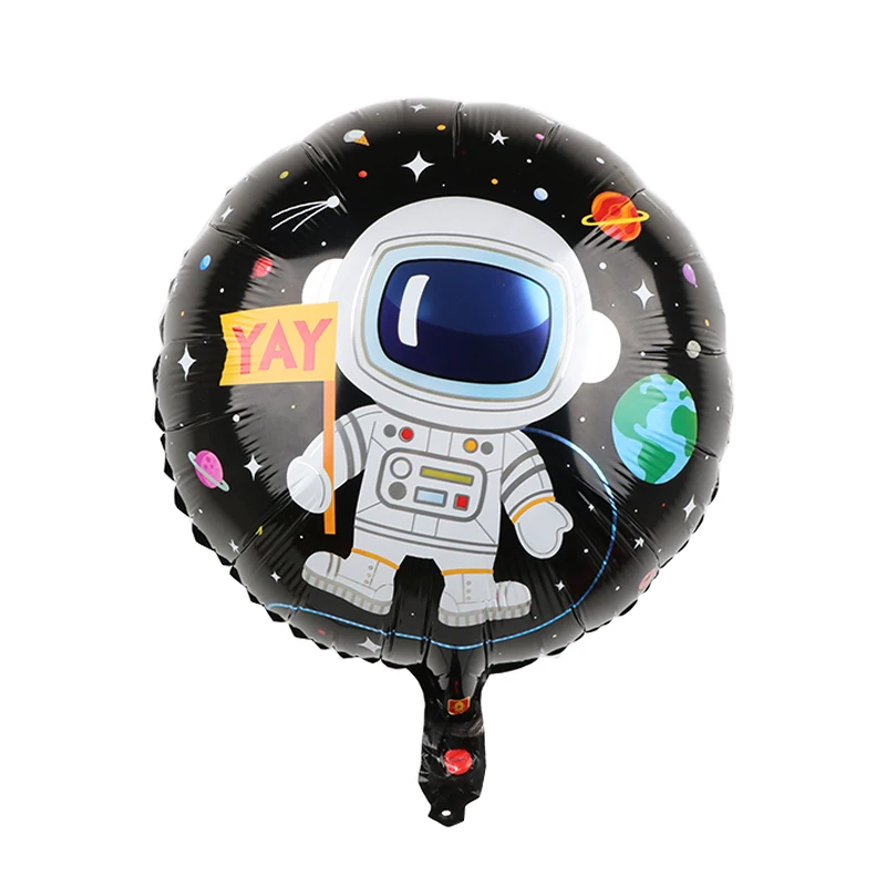 5 шт. Гигантские Воздушные шары из фольги астронавта, космические шары для маленьких мальчиков, украшения для дня рождения, детский надувной шар, игрушечные ракеты супергероя - Цвет: Мятно-зеленый