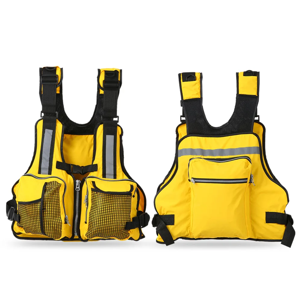 

Lixada Multi Pockets Fishing Life Jacket Vest Sailing Kayaking Boating Jacket Waistcoat 165lbs