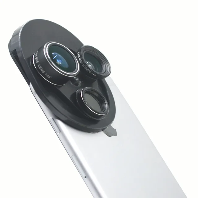 Cell Phone Camera Lens 4 in 1 Universal Professional Kit Fisheye Macro