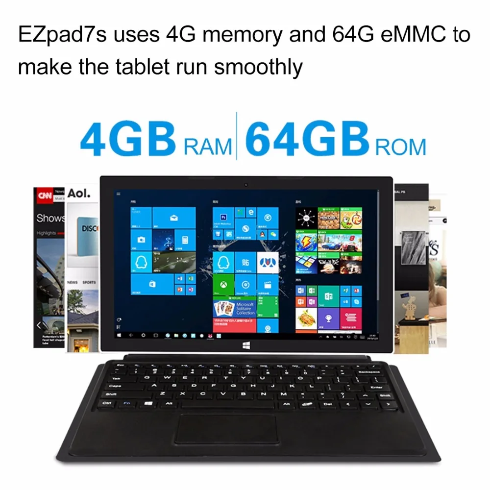 Jumper EZpad 7s 10 8 дюйма планшетный ПК 4 ГБ ОЗУ 64 Гб ПЗУ Windows Intel Cherry Trail X5 Z8350