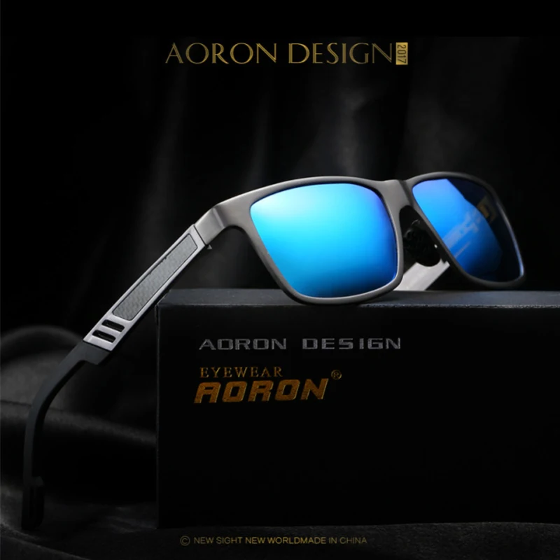 

AORON Brand Classic Aluminum magnesium Unisex Men's Sun Glasses Polarized Fashion Sunglasses Male Eyewear For Men/Women A6560