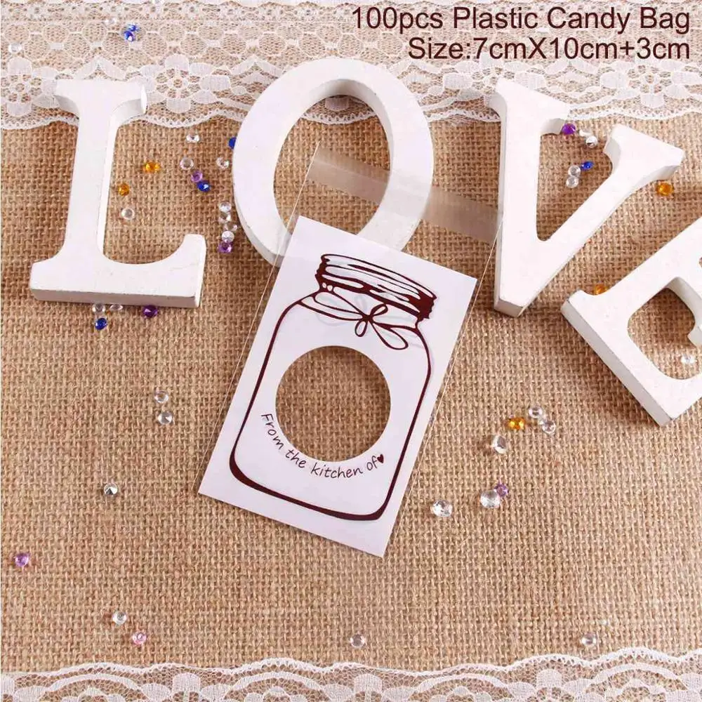 PATIMATE Свадебные Рождественские сумки подарочные пакеты упаковочные материалы пластиковые пакеты прозрачные конфеты печенья сумки Коробка Opp Подарки на день рождения - Цвет: New Style Bags 1