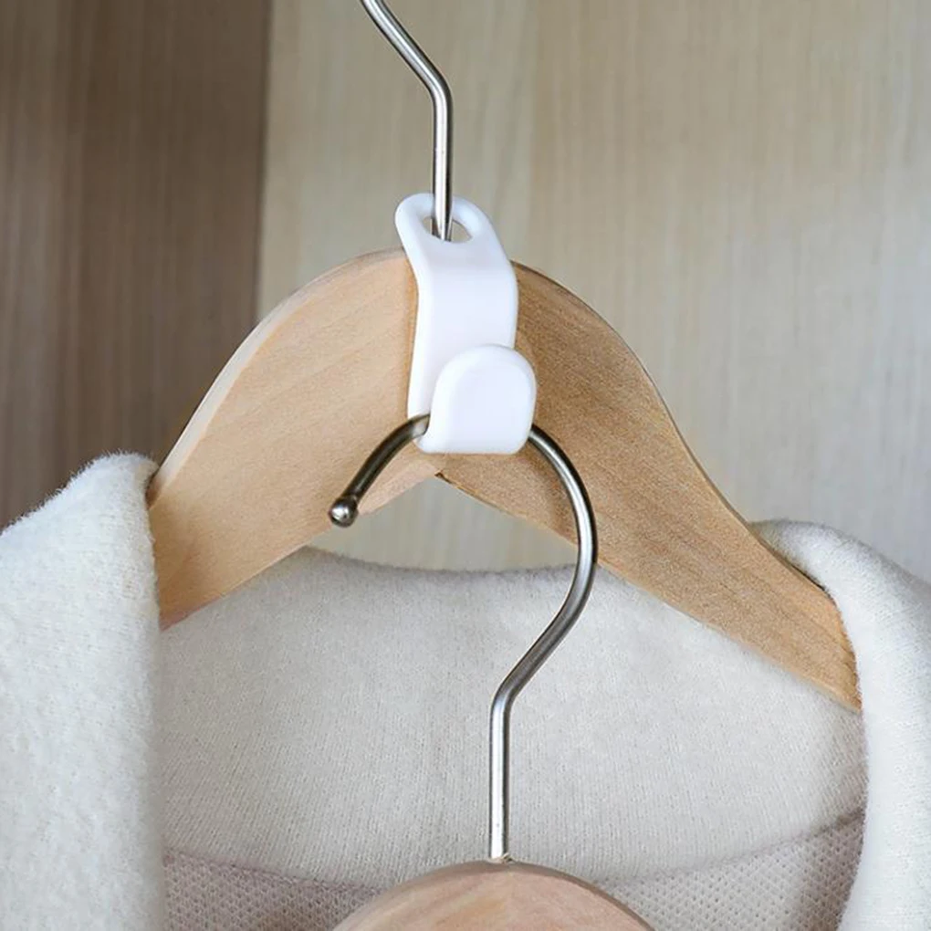 

6pcs Plastic Multilayer Hanger Connector Hook Household Space Saving Cascading Clothing Wardrobe Hanger