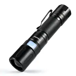 MUQGEW T6 масштабируемой фонарик лампы руки факел USB зарядка Открытый Мини Черный 3000LM Водонепроницаемый масштабируемой светодиодный фонарик