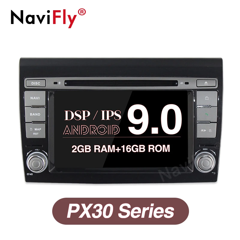 

High configuration!IPS+DSP PX30 android 9.0 car dvd player for Fiat Bravo 2007-2012 with radio gps navigation 4G WiFi Bluetooth