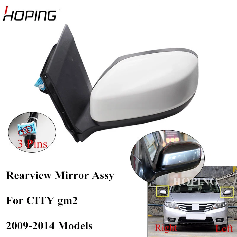 Автомобильное боковое зеркало заднего вида в сборе hope для HONDA CITY GM2 2009 2010 2011 2012 2013