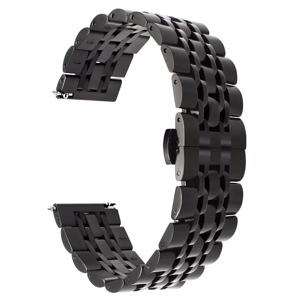 Ремешок из нержавеющей стали высокого качества 20 мм + инструмент для Samsung Gear Sport SM