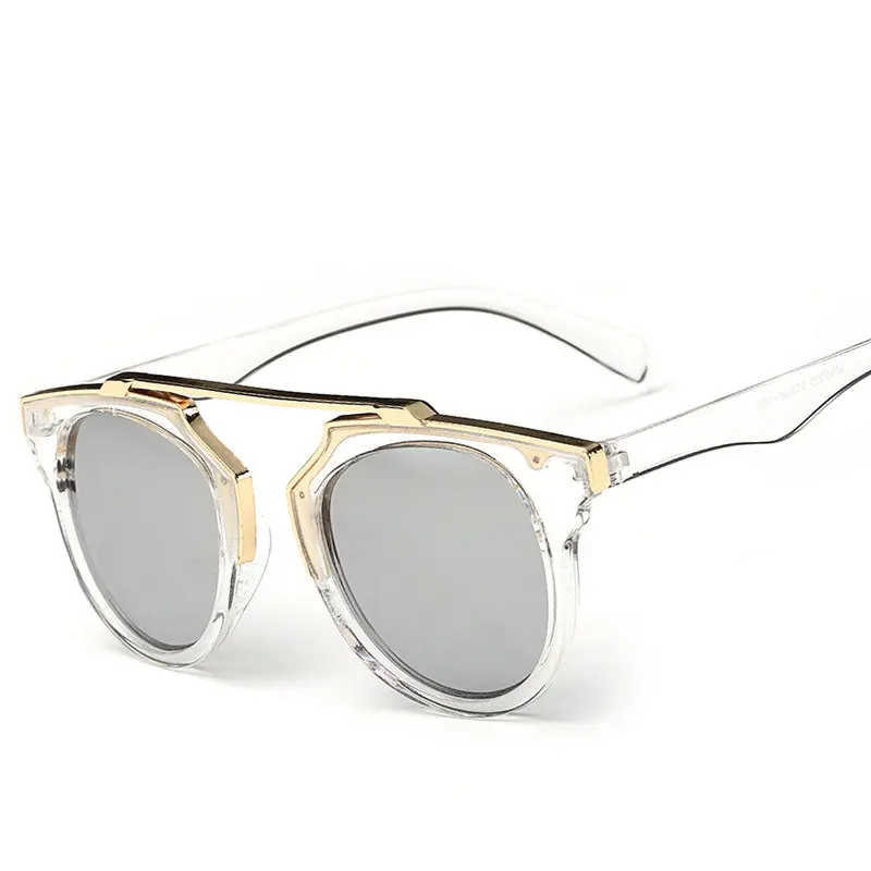 Real Brand Women Sunglass Luxury Clear Frame Vintage Cat Eye Christian