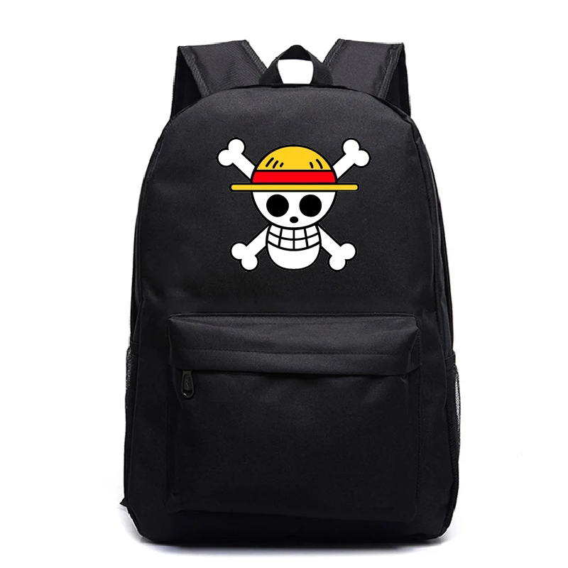 Одна деталь рюкзак для учеников, мальчиков и девочек сумки модные Луффи шаблон Chopper школьный Эдвард Ньюгейт подростков ежедневно рюкзак - Цвет: 8