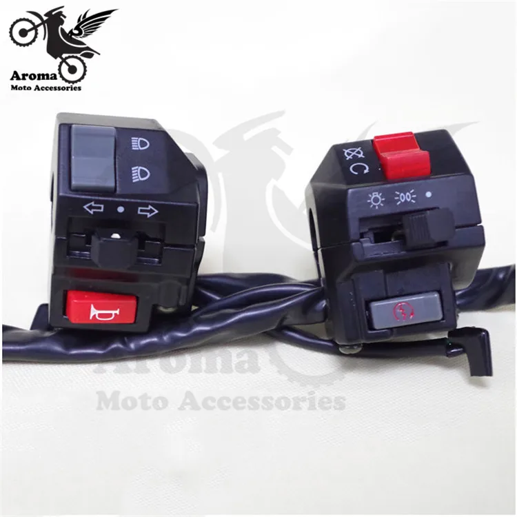 Kopen Multi functie control universal motocross ATV Off road dirt pit bike scooter hot motorbike schakelaar motorfiets stuur schakelaars