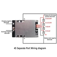bms 3s 4s 3S 4S BMS 100A 200A 3.7V איזון 18,650 להגנת סוללה ללוחות PCB PCM Li-ion ליתיום איזון מטען מקדחה חשמלית (5)