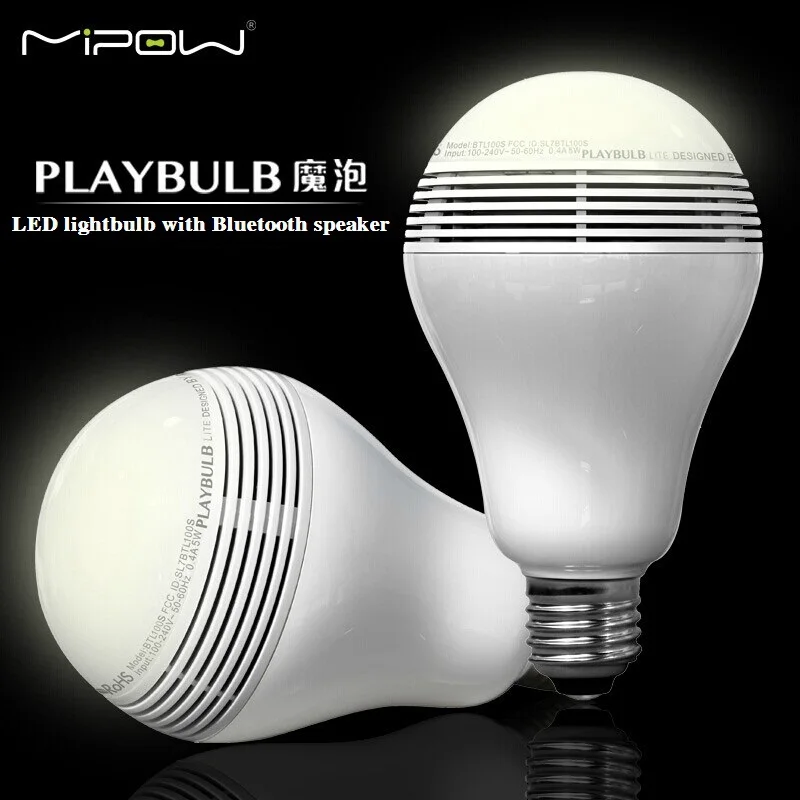 MIPOW PLAYBULB Smart LED Беспроводная Лампа с Bluetooth динамиком 110В 240В Е27 3Вт для iPhone 5S 5C 5 iPad