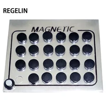 Regelin 12 пара/лот 6/8/10 мм Круглый Красочный Магнитный гвоздик серьги шайба Для женщин мужские магнитные фальшивый затычка для ушей ювелирные изделия