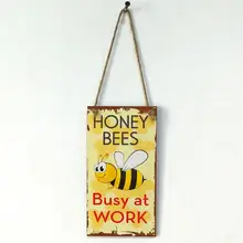 WINOMO медовые пчелы занят на работе Новинка смешной лес Знак сад декоративная табличка висячая вывеска