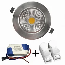 Светодиодный светильник с регулируемой яркостью COB Потолочный Точечный светильник 3 Вт 5 Вт 7 Вт 10 Вт 12 Вт AC110V 220 в 230 В потолочный встраиваемый светильник s Внутреннее освещение