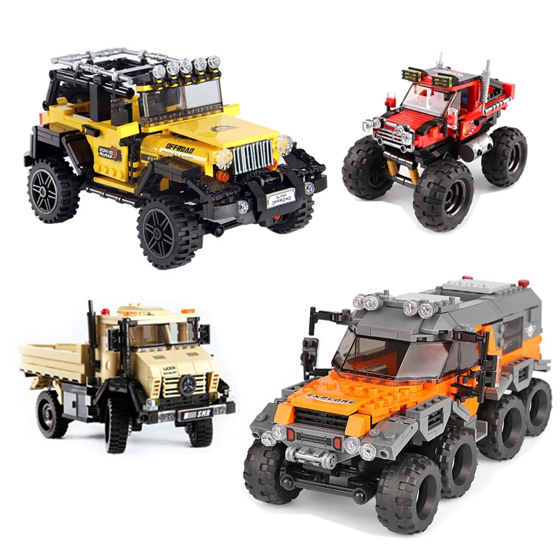 

XingBao 03024 03025 03026 03027 LegoINGLYs Car Techine Off-Road Adventure Building Blocks DIY Bricks Educational Toys Kids Gifts