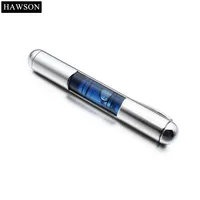 HAWSON Novelty Cuff links and Tie Clip Set Mens Blue Water Level Cufflinks Separated Selling Available cuff link запонки 5