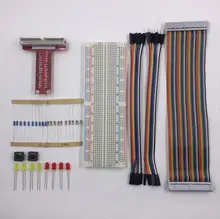 Raspberry pi 2 комплект 40pin GPIO Кабель/40pin GPIO Плата Расширения/830 Точек Макет для малины обучения костюм