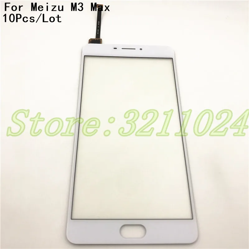 10 шт./лот 6 0 дюйма для Meizu M3 Max сенсорный экран дигитайзер стеклянная панель без