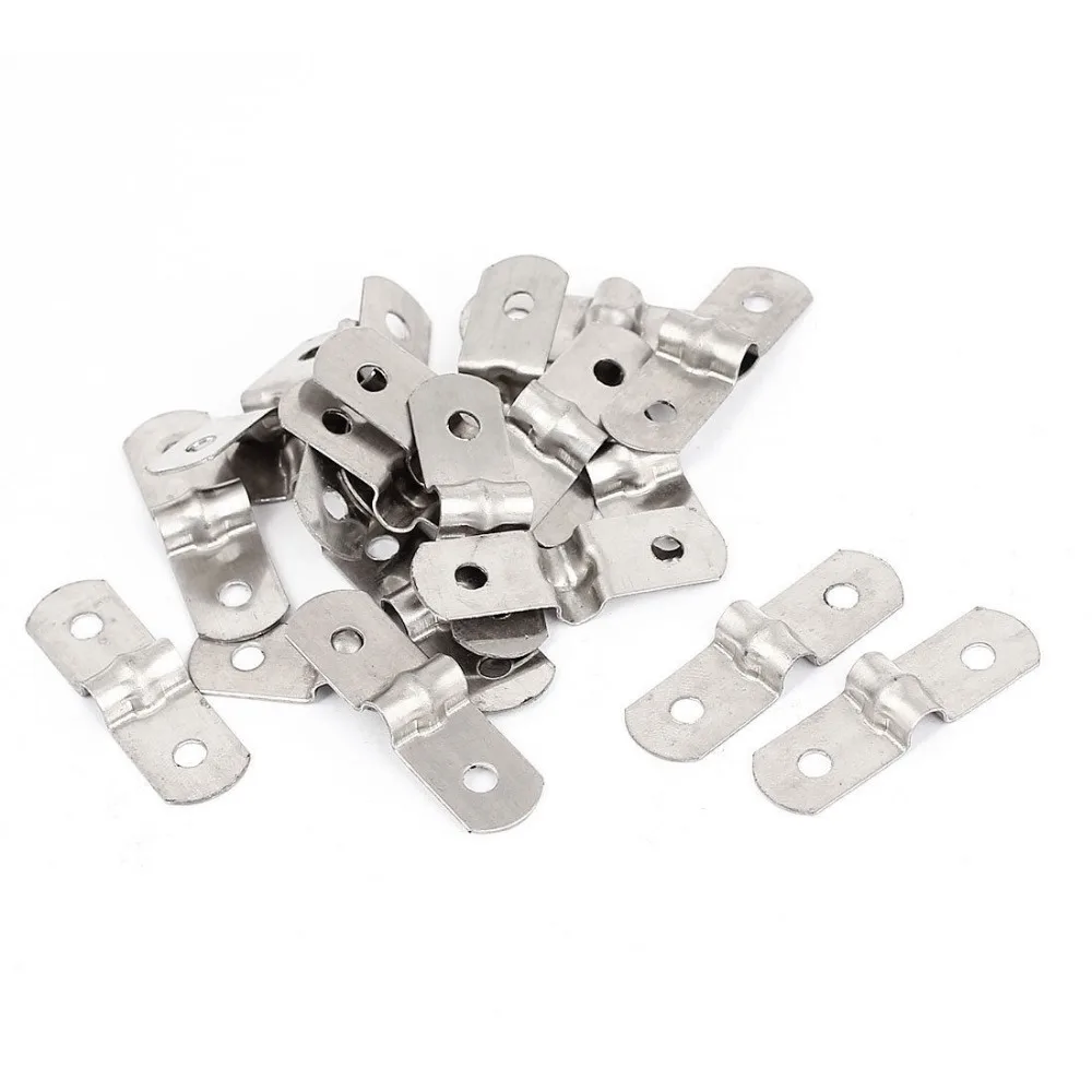

20pcs 2-Hole Metal Rigid Conduit Pipe Straps Clips Clamps for 5mm Dia Tube