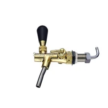 Разливной пивной кран, регулируемый кран с золотым покрытием,-бочонок кран Kegerator носик Домашнего Пива