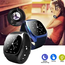 Smartch SmartWatch Bluetooth Smart часы M26 с светодиодный Дисплей набора сигнализации шагомер для Android IOS мобильный телефон lordzmix