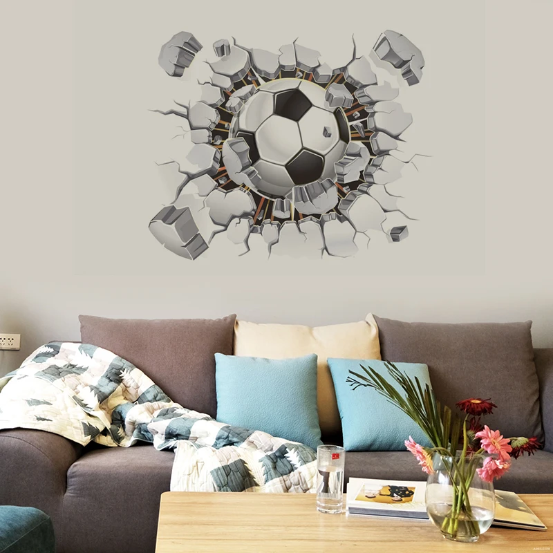 JX-LCLYL  Soccer Ball Football Art Vinyl Wall Sticker Kids Room Decal Decor Stickers Gift