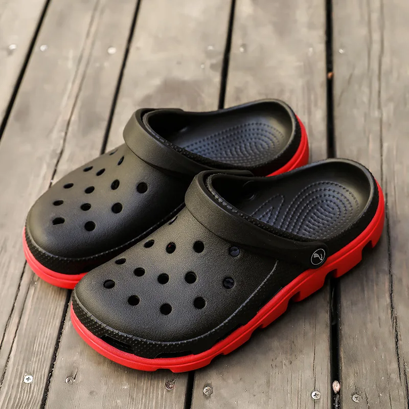 Classic Slip On Garden Clog Shoes Men Quick Drying Summer Beach Slipper Hollow Flip Flop Outdoor Sandals Women Mary Jane shoes | Спорт и