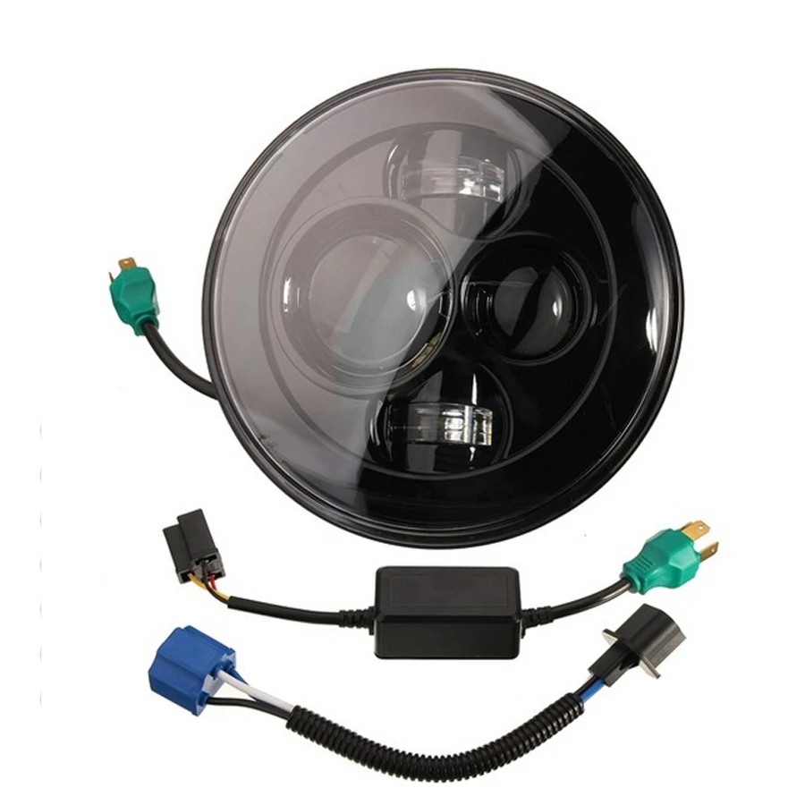 1pcs H4 7 inch Motorcycle Projector Daymaker LED Headlight High/Low