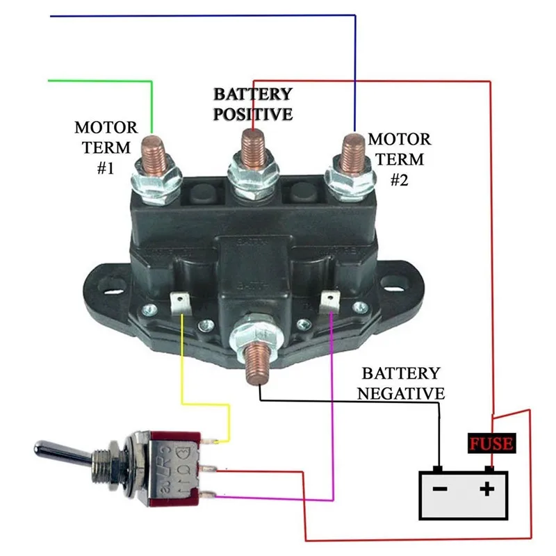 

WUPP Auto Relay Switch 6 Terminal Polarity DC Contactor ATV Winch Motor Solenoid Reversing dropship 19Y2
