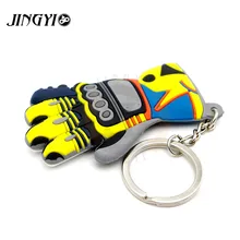 Rubber Motorcycle Accessories Moto Key chian KeyChain 3D KeyRing llavero Chaveiro Key Holder FOR Honda Suzuki Kawasaki KTM Fans