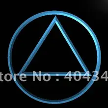 LE213-alcolics Anonymous AA светодиодный неоновый знак