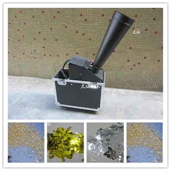 

Free Shipping With Flycase Co2 Confetti cannon machine Manual Control with Gas Pipe + 5Kg Confetti Paper(Gold or Silver)