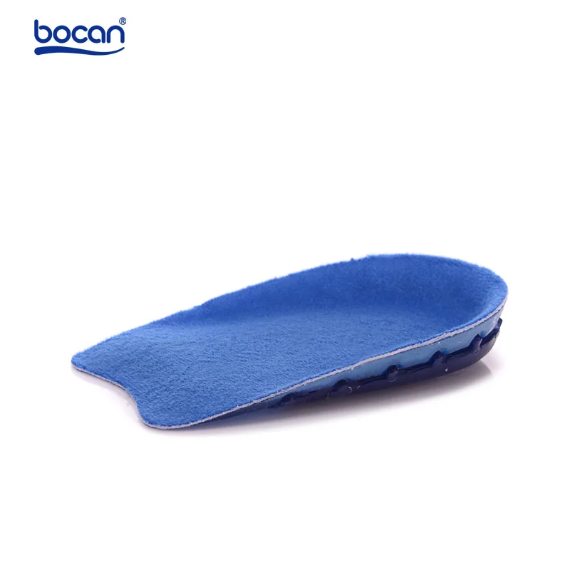 Bocan top quality silicone gel heel spur insoles plantar fasciitis heel pain relieve pad shoe inserts for men women