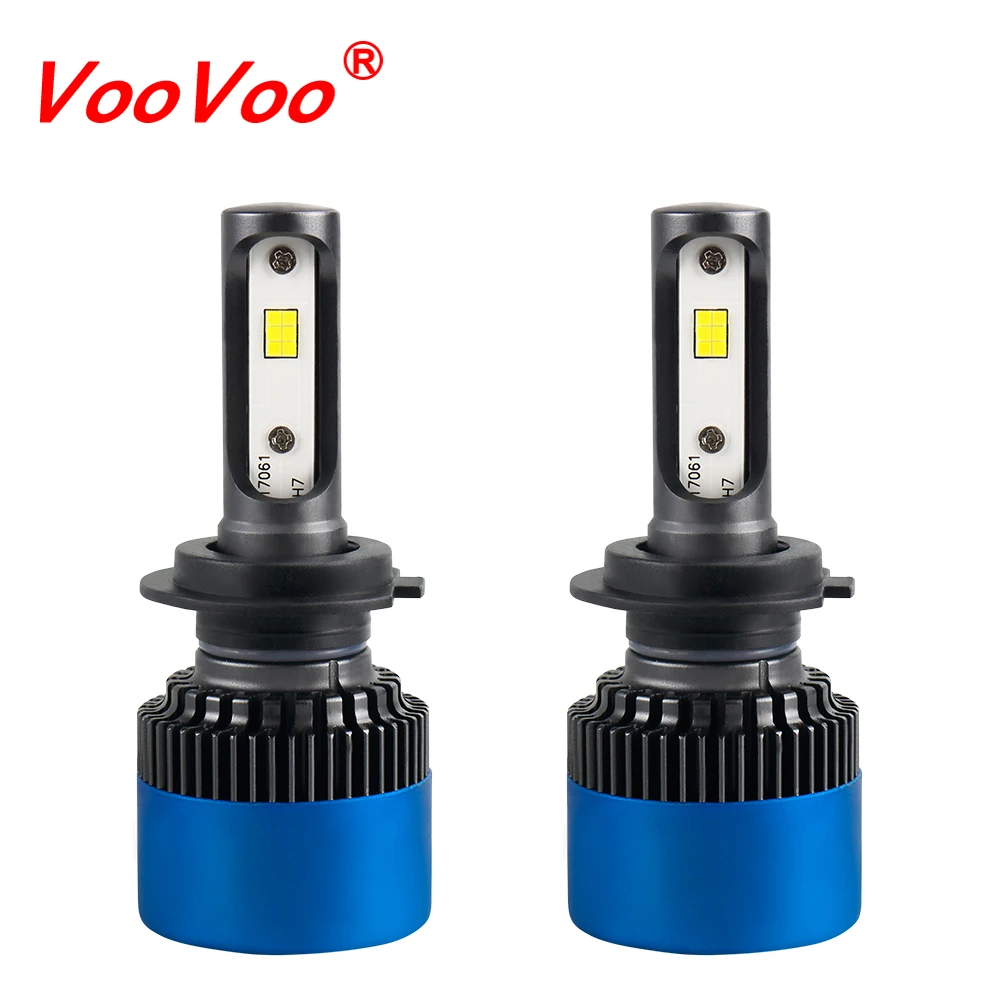 VooVoo S2 плюс H7 светодио дный фар автомобиля лампы H1 H3 H4 H11 9004 9005 9006 9007 9012 12 В 80 Вт 6500 К