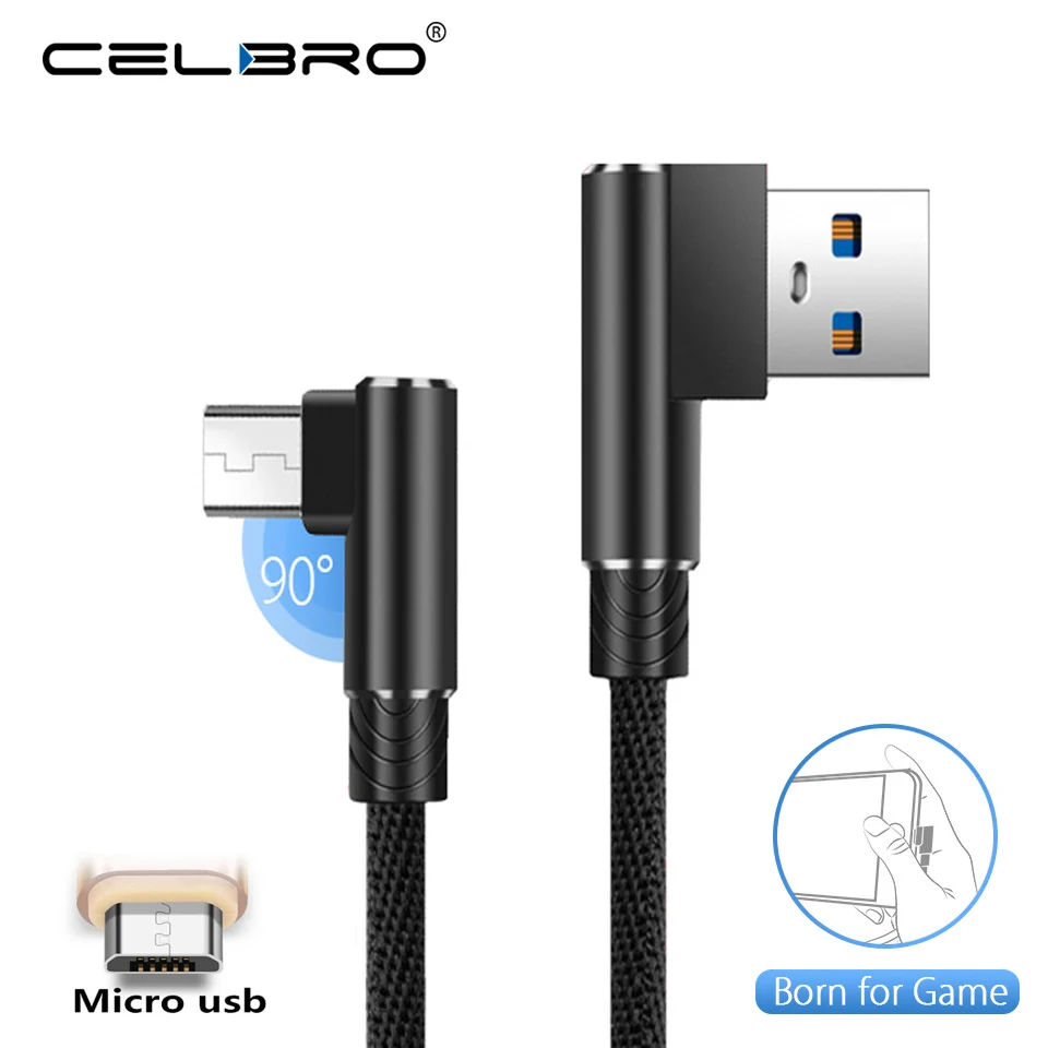 90 правый угол микро Usb кабель длинный Kabel 3m для Xiaomi Redmi Примечание 5A 4A 4 S2 5 Note5 Asus Zenfone