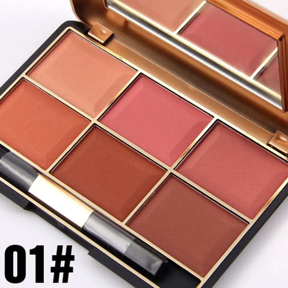 

South American Style Blush Makeup Cosmetic Natural Blusher Powder Palette Charming Cheek Color Makeup Face Blush