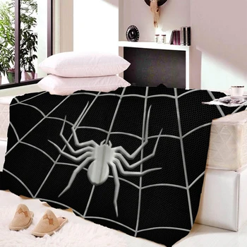 

Striped Spider Web Plush Blanket Super Comfortable Fabric Thin Blanket Spring and Autumn Shawl Beach Towel Blanket Bed Towel