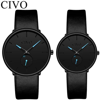 

Couple Watches CIVO Quartz Wrist Watch For Men And Women Fashion Casual Wrist Watches Men Sports Waterproof Quartz Male Clock
