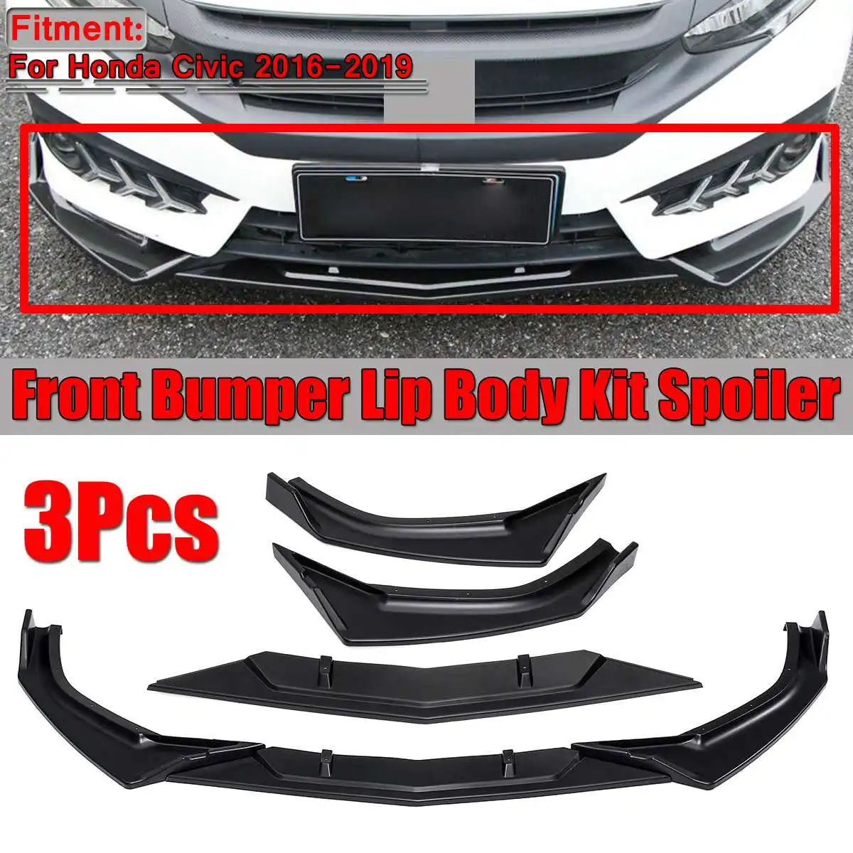 Labwork Front Bumper Cover Trim Molding For 2019-2021