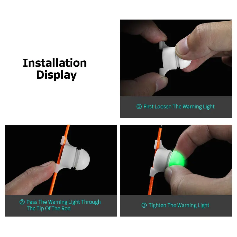 Мини светодиодный светильник Автоматическая Индукционная рыболовная сигнализация наконечник удочки Карп ночной рыболовный светильник автоматическое распознавание укуса сигнализация с 1 шт. батареей